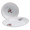 Fiesta Holiday Cardinal 2-Piece Vegetable Bowl and Platter Set