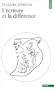 L'�criture et la diff�rence