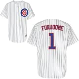 Men`s Chicago Cubs #1 Kosuke Fukudome Replica Home Jersey