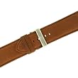 Extra Wide XL Watch Band Genuine Leather Calfskin Brown 28 millimeters Tech Swiss