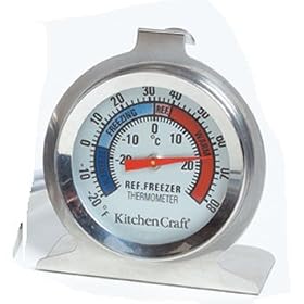 Kitchen Craft Fridge Thermometer, Stainless Steel