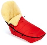 Kaiser 6510533 - Fu&szlig;sack f&uuml;r Marke Bugaboo Cameleon, Lammfell medizin, Farbe: rot