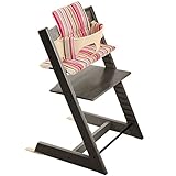 ストッケ トリップトラップ チェアセット チェア:ヘイジーグレー ベビーセット:ナチュラル クッション:キャンディーストライプ 【3個口】