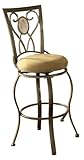 Hillsdale Brookside 24-Inch Oval Fossil Back Swivel Counter Height Stool, B ....