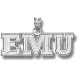 Eastern Michigan University EMU 3/8 Pendant (Silver)