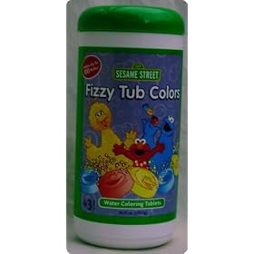 Click here to buy Sesame Street Fizzy Tub Colors Bathtub Tints (100 tablets) by Sesame Street.
