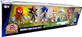Sonic 20th Anniversary Exclusive Action Figure 6Pack Sonic Deluxe Set Tails, Knuckles, Sonic, Amy, Shadow SilverIMAGE