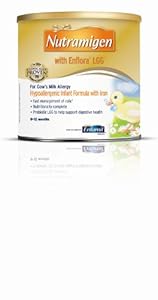 Enfamil Nutramigen LIPIL with Enflora Powder for Infants with Iron, 12.6-Ounce Cans (Case of 6)
