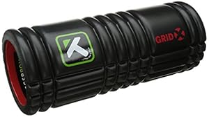 TriggerPoint GRID Foam Roller with Free Online Instructional Videos, Original (13-inch), Black