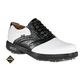 Ecco Mens Classic Saddle GTX White-Black by ECCO