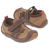 umi Infant/Toddler Sail Crib Shoe,Tan/Chocolate,18 EU (US Infant 3.5 M)