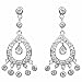 Indian Princess Simulated CZ Chandelier Earrings