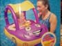 Sun Smart Baby Float - Sunshade Water Buggy for Girls Purple /Yellow