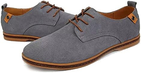 Shoes Men Leather Low Casual Gray Size 6.5