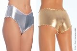 Lycra Low Rise Ruffled Edge Hot Pants Ml Hologram