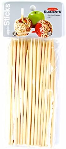 Culinary Elements Bamboo Candy and Caramel Apple Sticks for 50 Individual Servings, 144--pack (7200 Sticks in total)