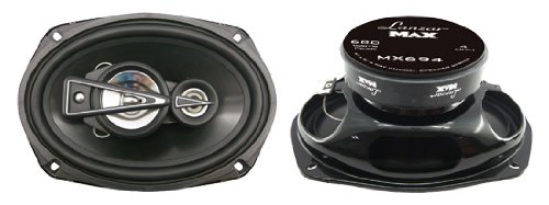 Lanzar - MX694; 6'' x 9'' 680 Watts 4 Way Coaxial Speaker
