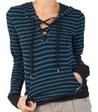 Roxy Women's "Running Wild" Knit Hoodie Pull Over Black 474625-LPI-S