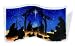 Peggy Karr Glass Bethlehem 12-Inch Freestanding Glass Art Wave