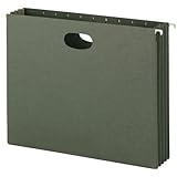 Smead Hanging File Pockets, 3-1/2 Inch Expansion,  Letter Size, Standard Green, 10 Per Box (64220)