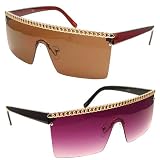 Go Gaga Sunglasses With Chain Trim 3827