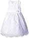 American Princess Girls' Embroidered Flower Design Organza Dress