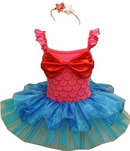 Mermaid Tutu Costume with Headband 4-5 yr