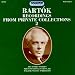 Search : Bartók: Recordings from Private Collections