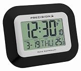Precision PREC0097 Radio Controlled LCD Wall Mountable and Desk Clock