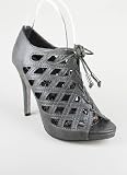 Lace-Up Caged Heel