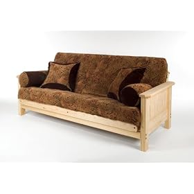 Everest Futon Frame w/ 9inch Premium Futon Mattress - Full Size