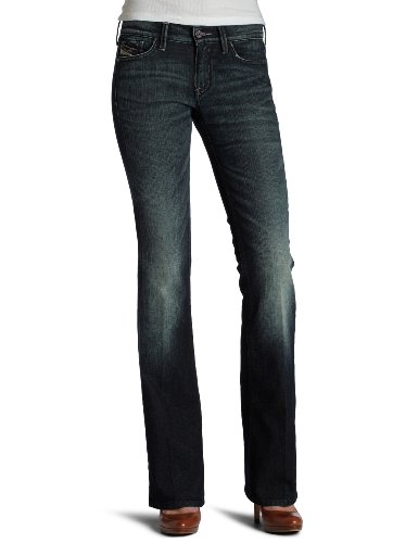 Diesel Women’s Dark Wash Bootcut Jean,Denim,29