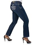Apple Bottoms Plus Rhinestone Pocket Filigree Jean
