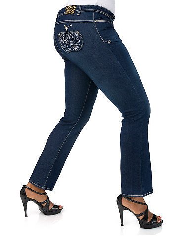 Apple Bottoms Plus Rhinestone Pocket Filigree Jean product image