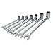 SK 86132 SuperKrome 7 Piece 12 Point 3/8-Inch to 3/4-Inch Flex Combination Wrench Set
