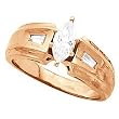 14K Rose Gold Diamond Engagement Ring - 0.60 Ct.