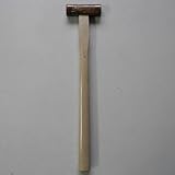 王将 木柄玄能・金鎚 彫刻ブロンズ四角玄能 225g