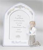 Pack of 2 Valencia First Holy Communion Porcelain Boy Picture Frames