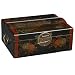 2-Bottle Wine Case With Hand-Painted Peacock Motif