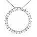 Tressa Sterling Silver CZ Circle Pendant