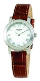 Charles Hubert Paris - Women's Premium Roman Numeral Watch with White Dial and Silver Accents