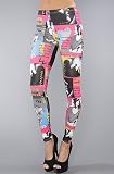 *NYC Boutique The All Over Face Leggings in,Leggings for Women