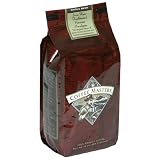 Review Coffee Masters  / Coffee Masters Flavored Coffee, Hawaiian Macadamia Decaffeinated, Swiss Water Processed, Whole Bean, 12-Ounce Valve Bag, (Pack of 4)
