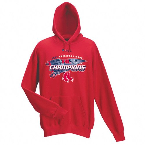 Buy Boston Red Sox 2007 American League Champions Official Clubhouse Hooded Sweatshirt