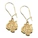 14K Yellow Cincinnati Bengals NFL Logo Dangle Earrings