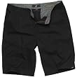 One Industries Brisbane Youth Short Casual Pants w/ Free B&F Heart Sticker Bundle - Jet Black