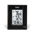 Oregon Scientific RMR382A-BK Wireless Indoor/Outdoor Thermometer with Self-Setting Atomic Clock, Black