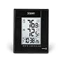 Oregon Scientific RMR382A-BK Wireless Indoor/Outdoor Thermometer with Self-Setting Atomic Clock, Black