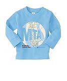 NYC MTA - Globe Subway Map - Light Blue Toddler Long Sleeve Tee