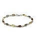 Sterling Silver Multi-color Amber Marquise-shaped Bracelet Sterling Silver Multi-color Amber Marquise-shaped Bracelet